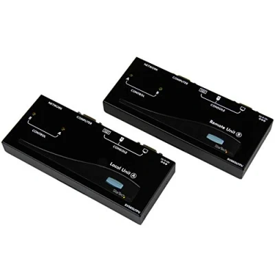 Obrázek StarTech.com USB VGA KVM prodloužení až 150 m extender přes Cat5 UTP síťový kabel 2x zdířka, 4x konektor