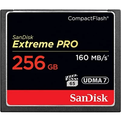 Obrázek SanDisk Paměťová karta Extreme PRO CompactFlash 256 GB (UDMA7, videa 4K a Full HD, VPG 65, odolná vůči teplotám, přenos 160 MB/s)