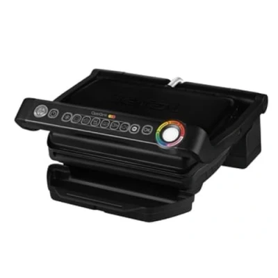 Obrázek Tefal OptiGrill kontaktní gril, 6 programů, ukazatel stupně vaření, odnímatelné desky, manuální režim, elektrický černý, GC705816