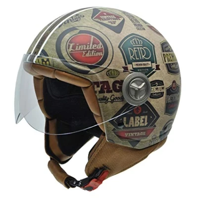 Obrázek NZI Zeta Retrolabel motocyklová helma, vícebarevná, xl