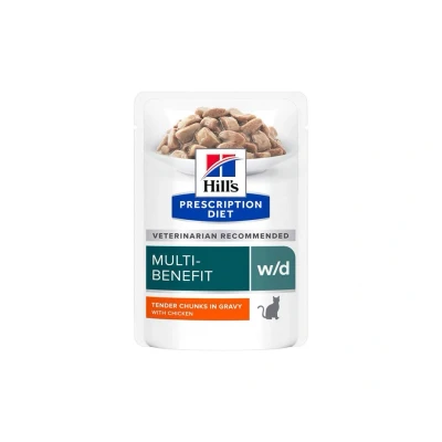 Obrázek HILLS Prescription Diet Kapsička Feline W/D 12x85g