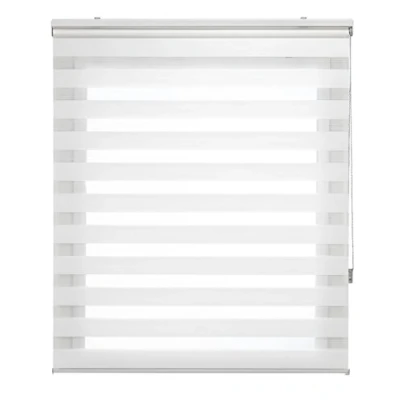 Obrázek Uniestor basic duo rollo tag und nacht Cremefarben doppelrollo 140 x 250 cm (Breite Länge). Stoffgröße 137 245 cm. Fensterrollo zebra