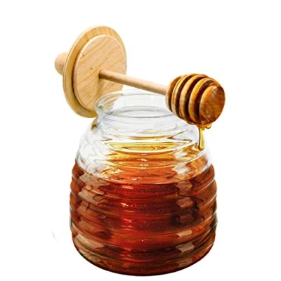 Obrázek NERTHUS FIH 348 Honigglas mit Tropfer, transparent, ursprüngliche, durchsichtig
