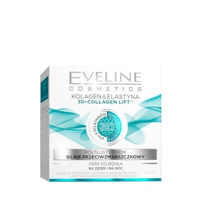 Obrázek Eveline Cosmetics Pokročilý krém proti vráskám pro zralou pleť den a noc obohacený kolagenem &amp; elastinem 50 ml