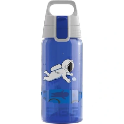 Obrázek SIGG Dětská láhev na pití Viva One Space vhodná pro sycené nápoje zabezpečená proti vytečení do myčky nádobí bez BPA sport &amp; škola modrá 0,5 l