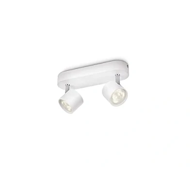 Obrázek Philips myLiving Star 2dílná LED bodová světla Warm Glow (11,5 W), stmívatelná stropní s teplým bílým světlem a dvěma otočnými bodovými hlavami, energeticky úsporné osvětlení