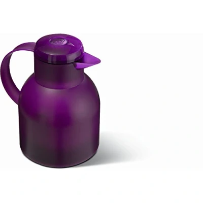 Obrázek Emsa 509821 termoska, 1 litr, uzávěr Quick Press, 100% těsný, Fialová (aubergine), L