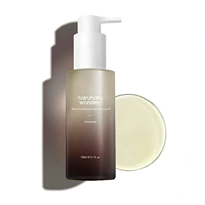 Obrázek Wonder Black Rýže čisticí olej na hloubku vlhkosti 5,1 fl.oz / 150 ml Korejský čistič obličeje, odličovač make upu veganský, netestovaný zvířatech jojobový ze semen makadamie