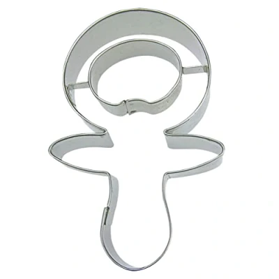 Obrázek Domácí dudlík tvar Cookie Cutter, Stříbrná