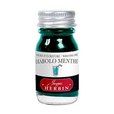 Obrázek J.Herbin 11533T (1 lahvička s inkoustem 10 ml pro náplň), 2,2 x 5,1 cm, mátově zelená
