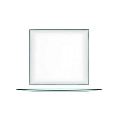 Obrázek H &amp; Průhledná, čtvercové Talíř, 25 cm, sklo, 1 kus