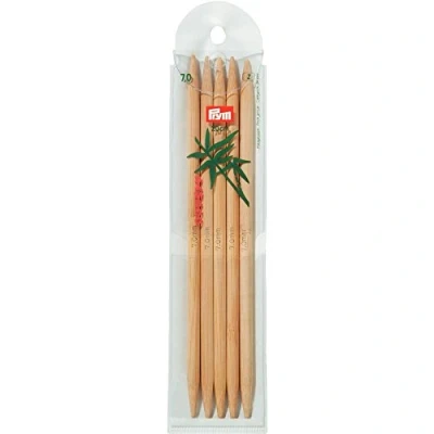 Obrázek Prym 221218 podvazkové pletací jehlice, 20 cm, 7,00 mm jehla na pletení, bambus, přírodní, 7 (5 kusů)