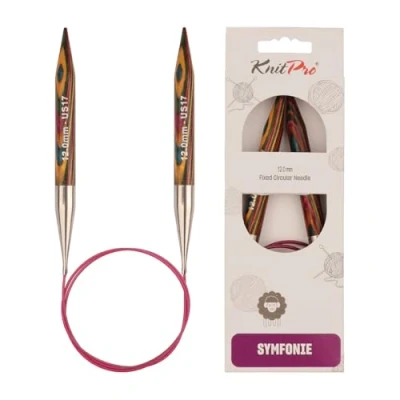 Obrázek KnitPro K20400 kruhová pletací jehla, Wood, barevná, 12 mm x 50 cm