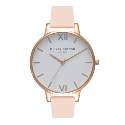 Obrázek Olivia Burton Analog Quarzuhr für Damen mit Beiges Lederarmband OB16BDW21