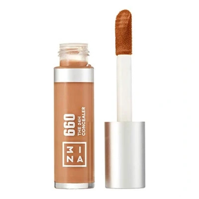 Obrázek 3INA MAKEUP The 24H Concealer 660 světle hnědá všechny typy pleti Dlouhotrvající formule tekutý korektor tmavé kruhy pod očima Nečistoty Měkký aplikátor Vegan bez Cruelty