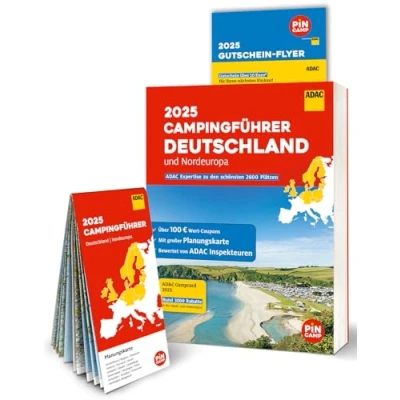 Obrázek ADAC Campingführer Deutschland/Nordeuropa 2025: Mit Campcard und Planungskarten