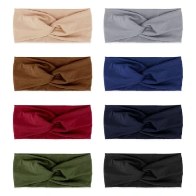 Obrázek DRESHOW 8 kusů dámská čelenka do vlasů turban elastická Vlasové pásky Ozdoba pro dívky