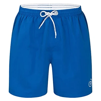 Obrázek bugatti® Pánské koupací šortky v modré, zelené, námořnické červené, černé nebo tyrkysové, Středně modrá