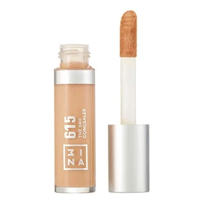 Obrázek 3INA MAKEUP The 24H Concealer 615 světlý písek všechny typy pleti Dlouhotrvající receptura tekutý korektor tmavé kruhy pod očima Nečistoty Měkký aplikátor Vegan bez Cruelty