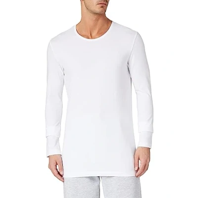 Obrázek Schiesser Pánské tílko Organic Cotton s dlouhým rukávem 95/5, bílá