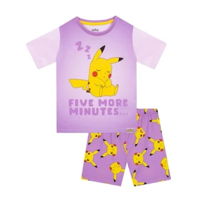 Obrázek Pokémon pyžamo Pikachu dívčí pyžama Pikachu, Krátký rukáv