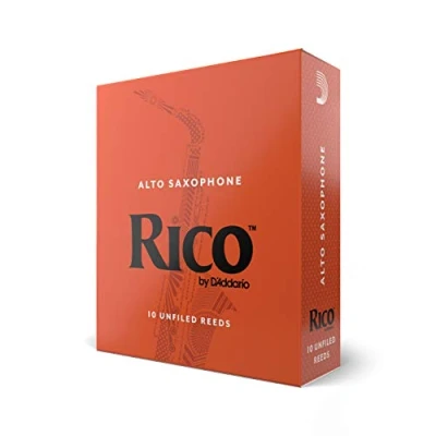 Obrázek D&#039;Addario Saxofon listy Rico Alto Saxophone Reeds RJA1020 tloušťka 2. 0 10 kusů