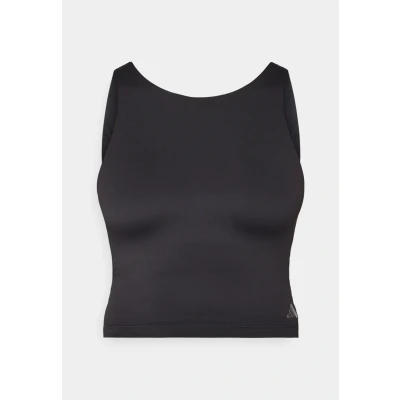 Obrázek adidas Performance YOGA Cropped WITH Inner Shelf Top, Ženy, Velikost: Small, Black