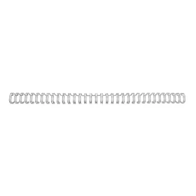 Obrázek GBC 4400028 drát s vazacími hřebeny, A5, 24 kroužků, 8 mm, 60 listů, 100 kusů, stříbrný