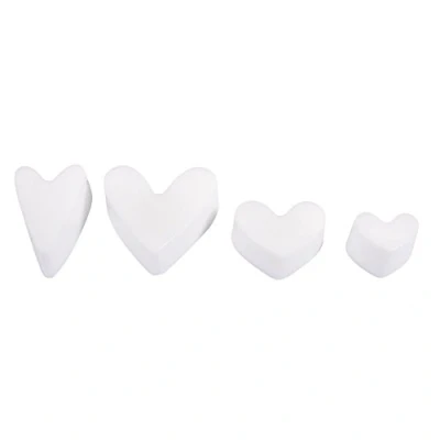 Obrázek RAYHER 34234000 Forma na odlévání mýdla: Srdce, hloubka 3 cm, 4dílný, plast, bílý, 35 x 10 3,5 cm