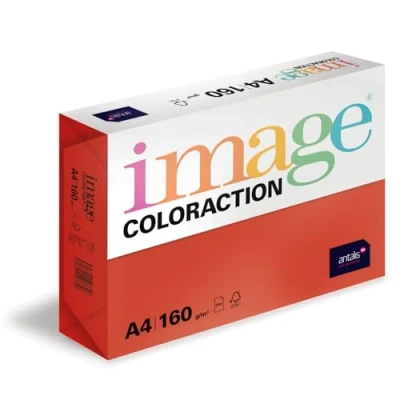Obrázek Image Coloraction Chile barevný papír do kopírky DIN A4, 210 x 297 mm, 160 g/m² barevný, bezdřevý tiskárny 250 listů červený