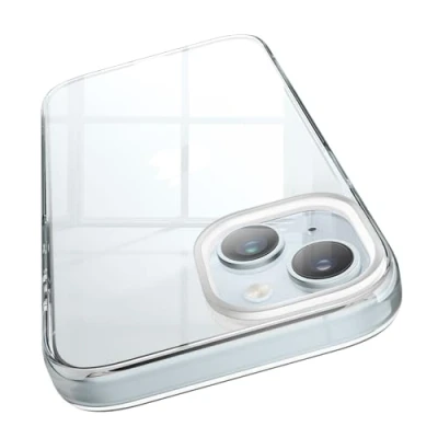 Obrázek elago iPhone 15 obal průhledný hybridní kryt transparentní PC + TPU Bumper ochrana proti pádu americká vojenská třída žloutnutí (transparentní)