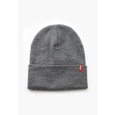 Obrázek Levi&#039;s Slouchy RED TAB Beanie Unisex Čepice, Velikost: One Size, Regular grey