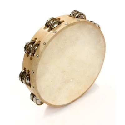 Obrázek Percussion Plus Tamburin 10 palců/25,4 cm 16 sponek