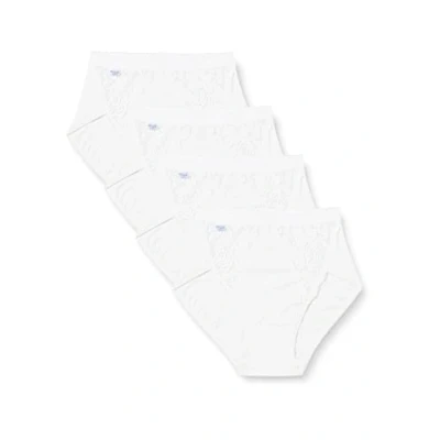 Obrázek Sloggi 4 PACK CHIC MIDI Kalhotky, Ženy, Velikost: 38, Weiß
