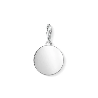 Obrázek Thomas Sabo Dámský přívěsek Coin Charm Club ze sterlingového stříbra 925, Sterlingové stříbro, Bez drahokamu