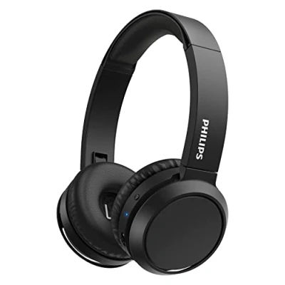 Obrázek PHILIPS Sluchátka On Ear H4205BK/00 s tlačítkem Bass Boost (Bluetooth, doba přehrávání 29 hodin, funkce rychlého nabíjení, izolace hluku, skládací), černá matná
