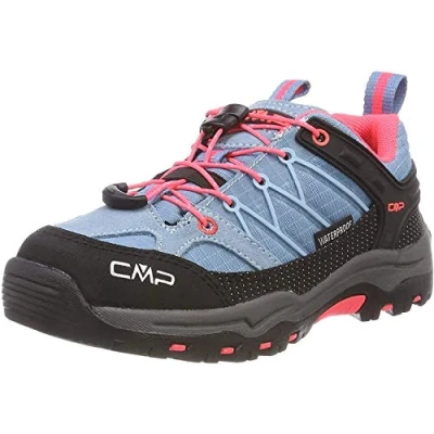 Obrázek CMP Unisex Kids Rigel Low Shoes Wp trekingové boty, Chlorofyl Red Fluo