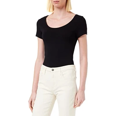 Obrázek VERO MODA Dámské tričko Vmmaxi My Ss Soft U Neck Noos, černá black
