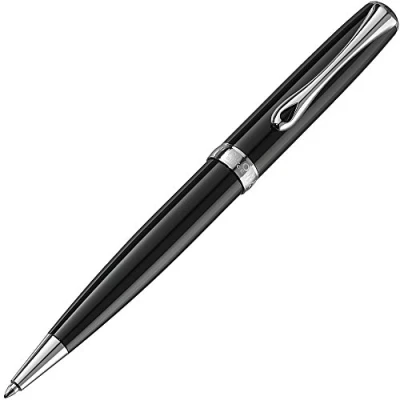 Obrázek DIPLOMAT Kuličkové pero Excellence A2 Lapis černé matné chrom easyFlow elegantní a dlouhá životnost černá 5letá záruka