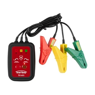Obrázek Testboy 2220411 TV 411 bezdotykový a rotační tester (rychle zaznamenatelný LED displej, integrovaný tester, bezkontaktní měření), červený/černý