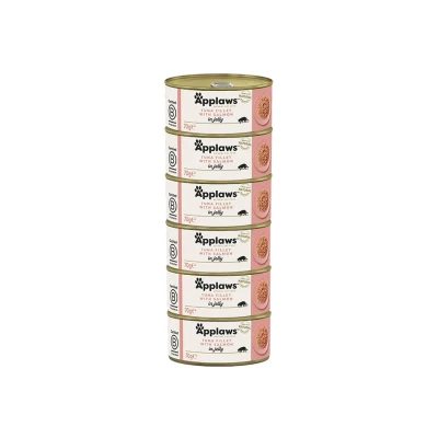 Obrázek Konzerva APPLAWS Cat Jelly tuňák s lososem 6x70g