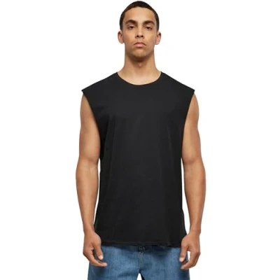 Obrázek Urban Classics Pánské Open Edge Sleeveless Tee, černá, XXL