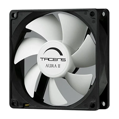 Obrázek Tacens 3AURAII9, počítačový ventilátor 9 cm, ultra lehký, chráněný proti prachu, černý