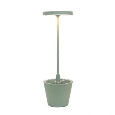 Obrázek Zafferano Poldina Reverso bezdrátová dobíjecí LED stolní lampa Stmívatelná dotyková baterie pro vnitřní a venkovní použití IP54 barevná 2200 2700 3000 K hliník H35 (šalvěj)