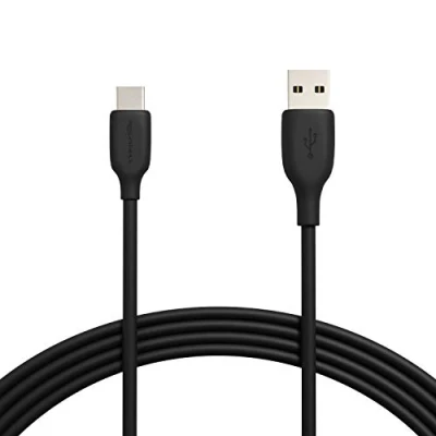 Obrázek Amazon Basics Rychlonabíjecí kabel, USB C na A 2.0, 480 MBit/s, certifikovaný IF, pro Apple iPhone 15, iPad, Samsung Galaxy, tablety, laptopy, 3 m, černý