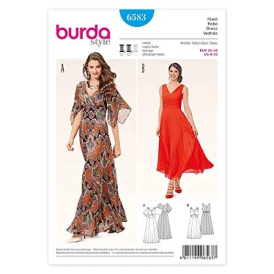 Obrázek burdastyle Burda Schnittmuster Kleid B6583, Papier, weiß, 19 x 13 1 cm
