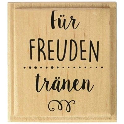 Obrázek Knorr Prandell 211800351 razítko ze dřeva (obecně) Velikost motivu 4,3 x 5,5 cm, motiv: Pro slzy radosti