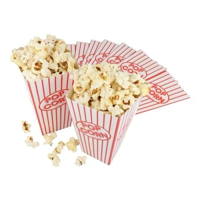 Obrázek HENBRANDT 10 malých kelímků na popcorn, 14 x 7,5 cm, retro květináč, bonbóny, pečivo, nádoby večírky, narozeniny, filmové večery a Vánoce