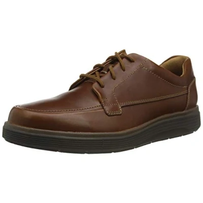 Obrázek Clarks Pánské Un Abode Ease Derbys, Dark Tan Lea.