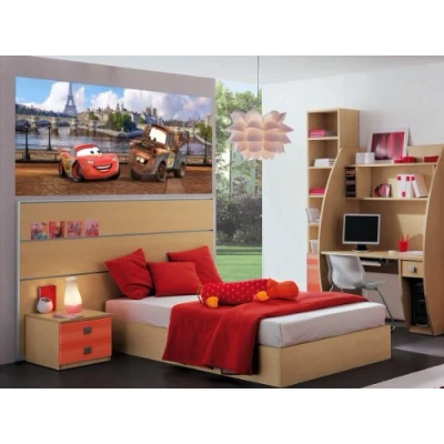 Obrázek AG Design Ftdh 0603 Cars Disney Paris, Papír fototapeta dětský pokoj 202 X 90 cm 1 díl, Papír, vícebarevná, 0,1